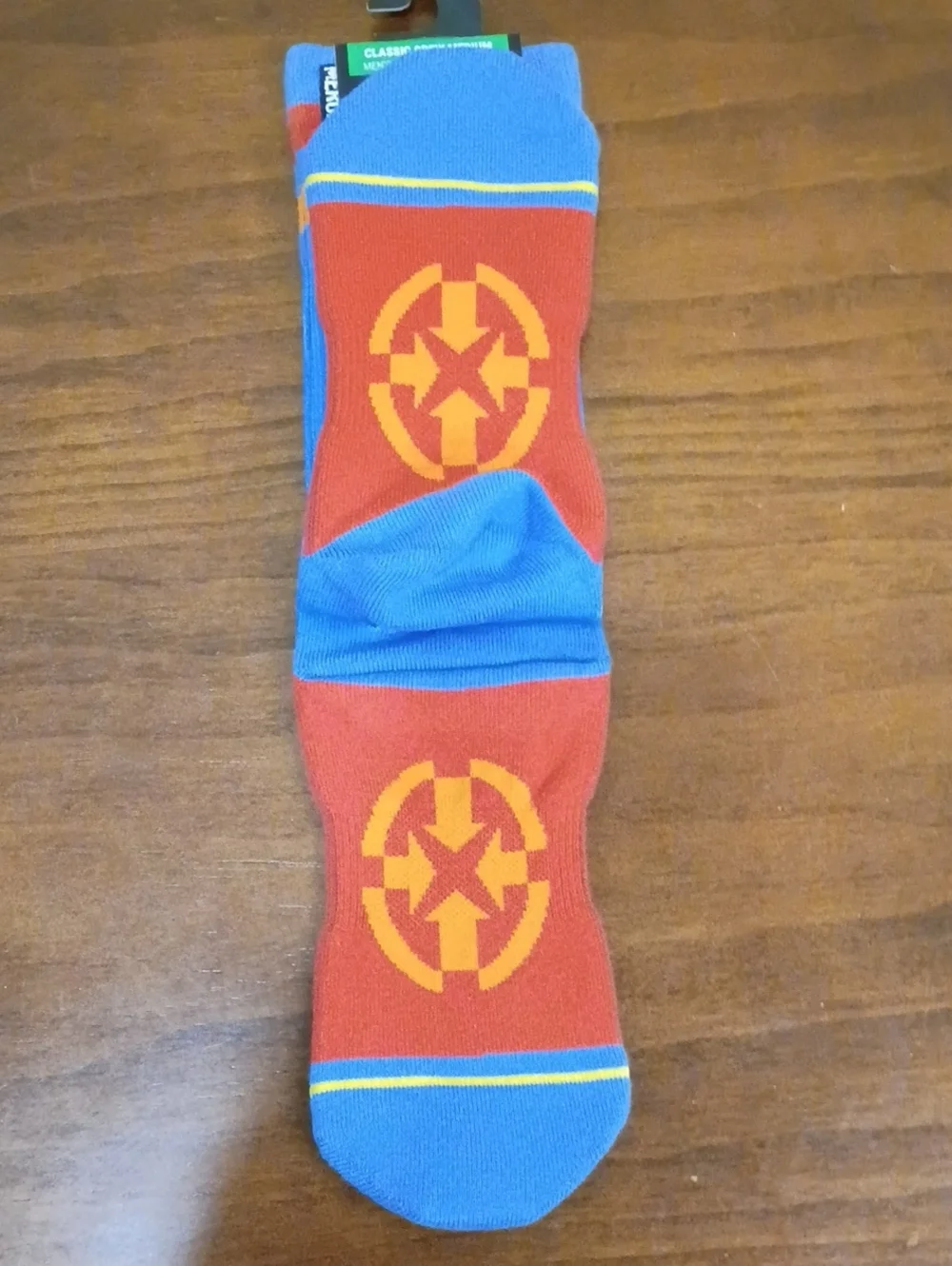 Santa Cruz Beach Boardwalk Blue Novelty Socks, Size M - NWT!
